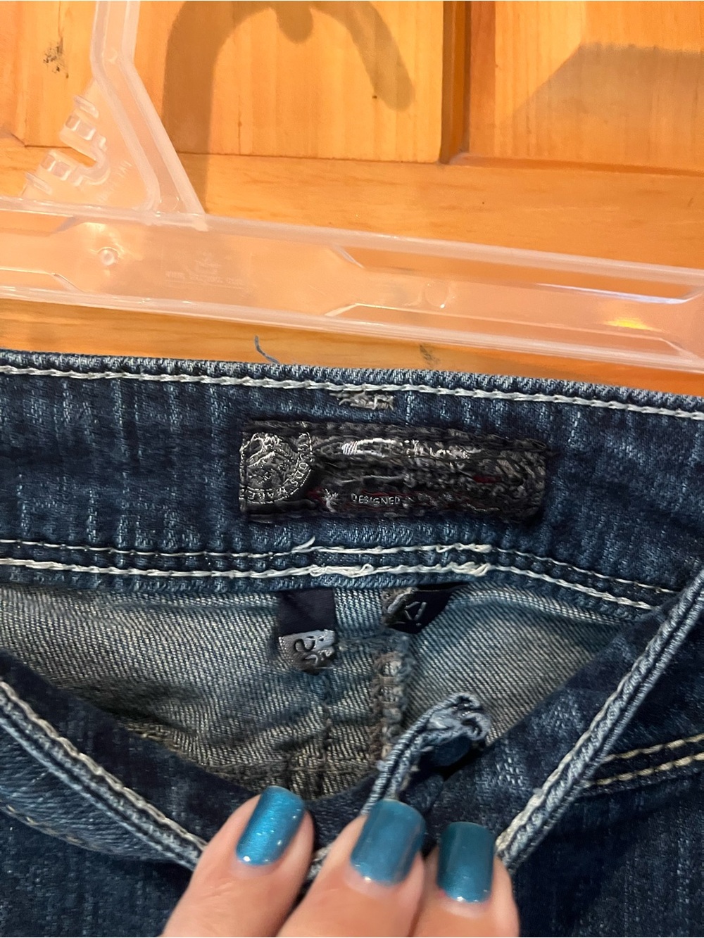 Silver Jeans Women's Dark Indigo Bootcut Jeans - Picture 6 of 7